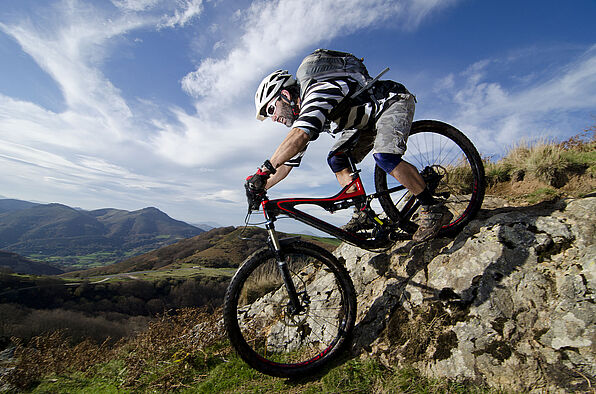 Rider in action